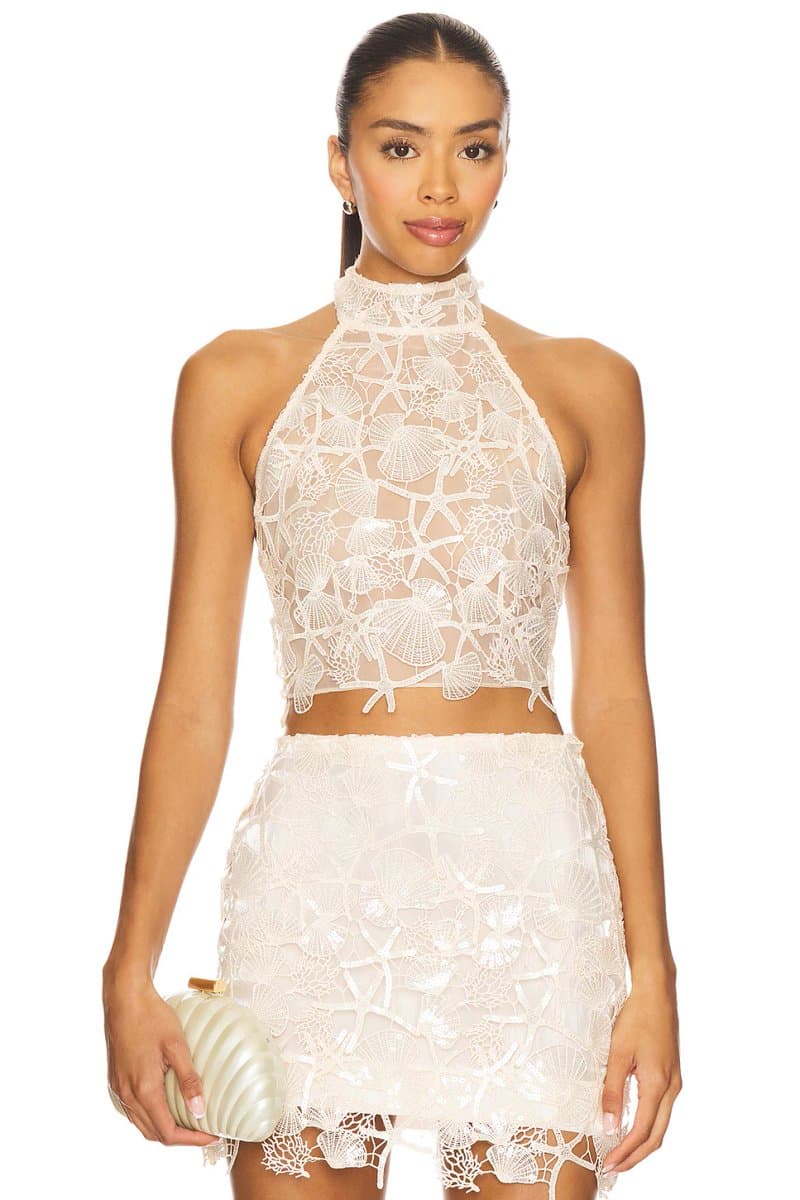 revolve Louelle Sequin Top