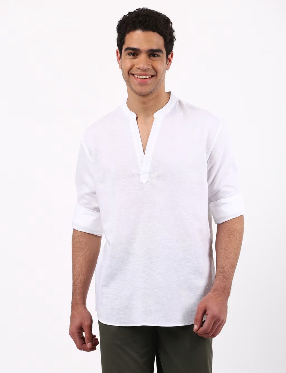 Marks & Spencer M&S LS HALF PLACKET White - 2