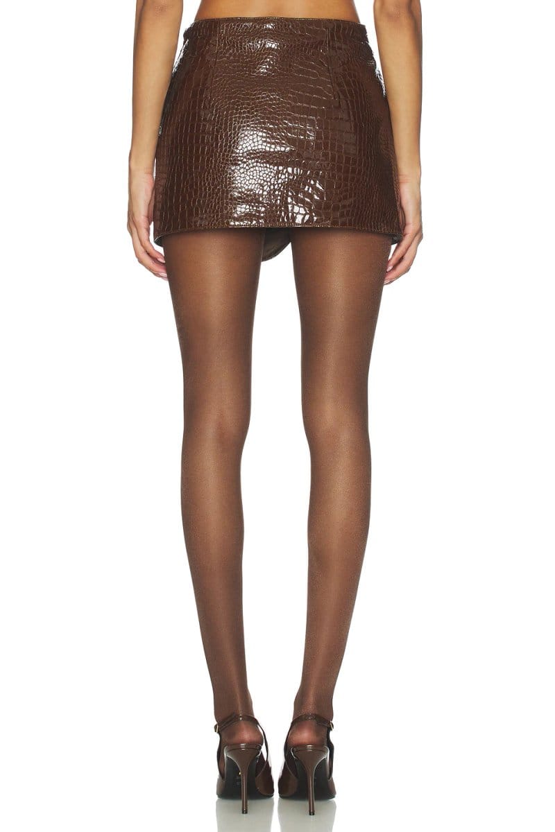 revolve Ivy Leather Skirt - 4