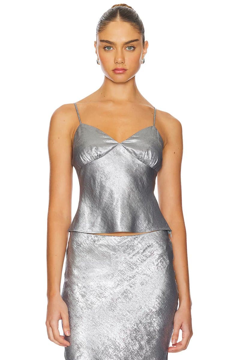revolve Revolve Moss Top in Chrome
