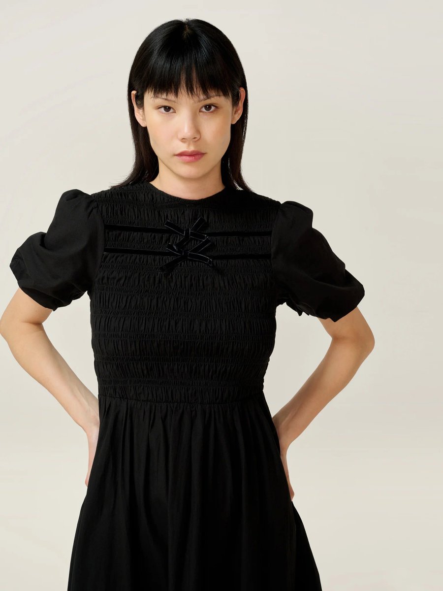 OMNES Orin Dress in Black - 3