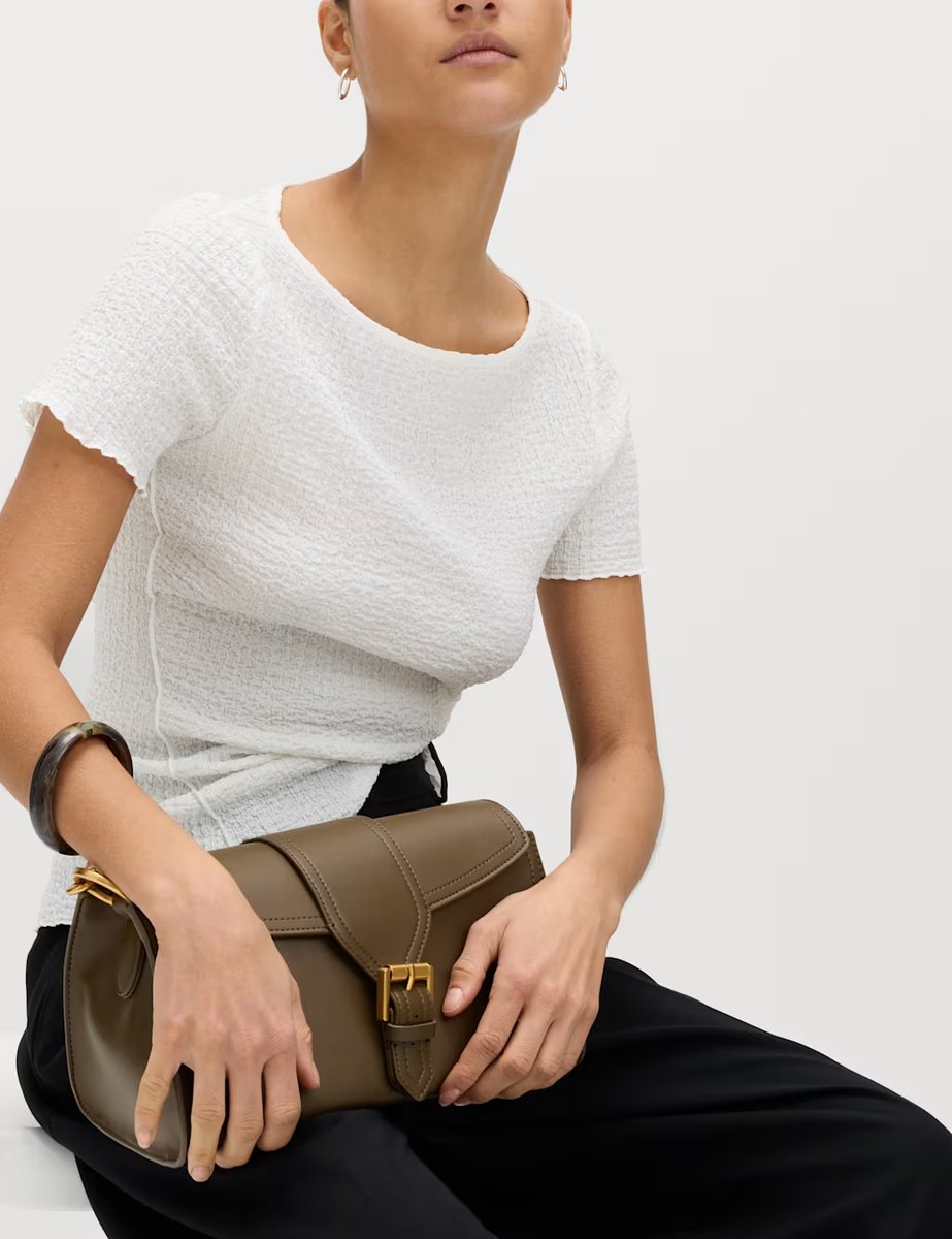 Marks & Spencer M&S 2 Pack Textured Tops Black/White - 2