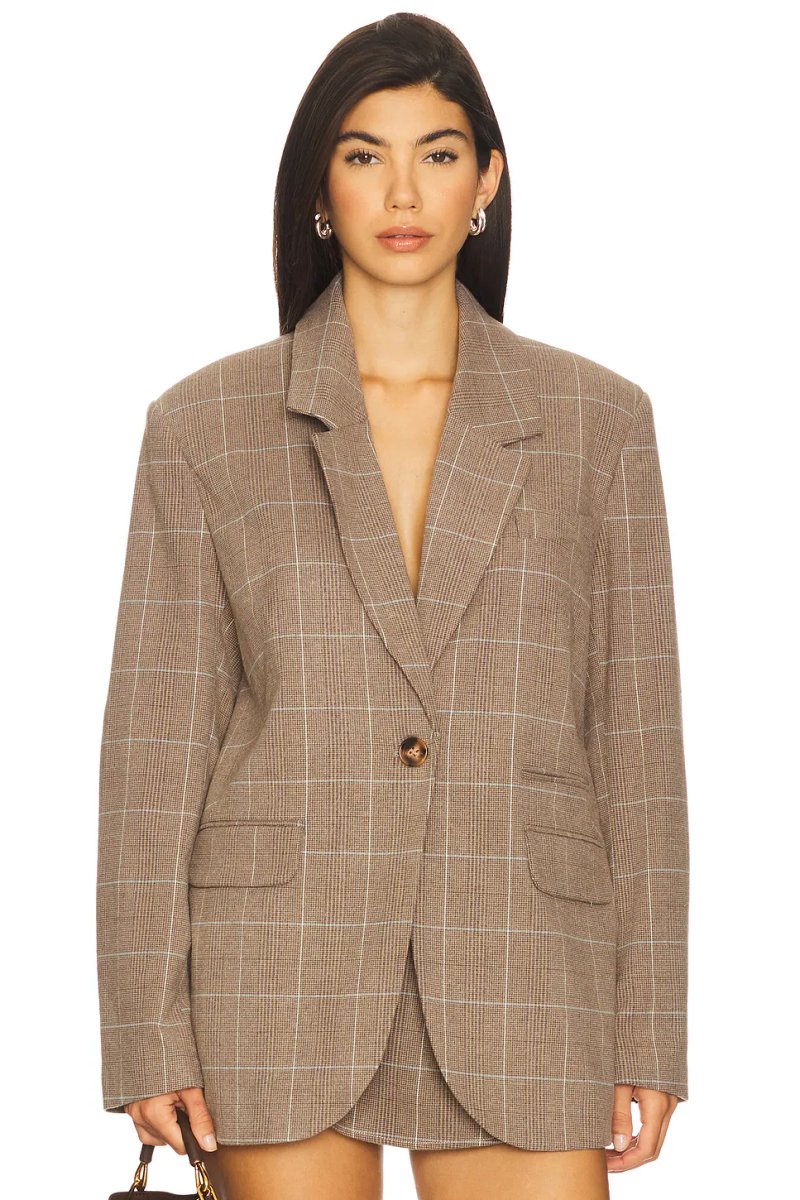 revolve Paper Cut Blazer Pinstripe - 2