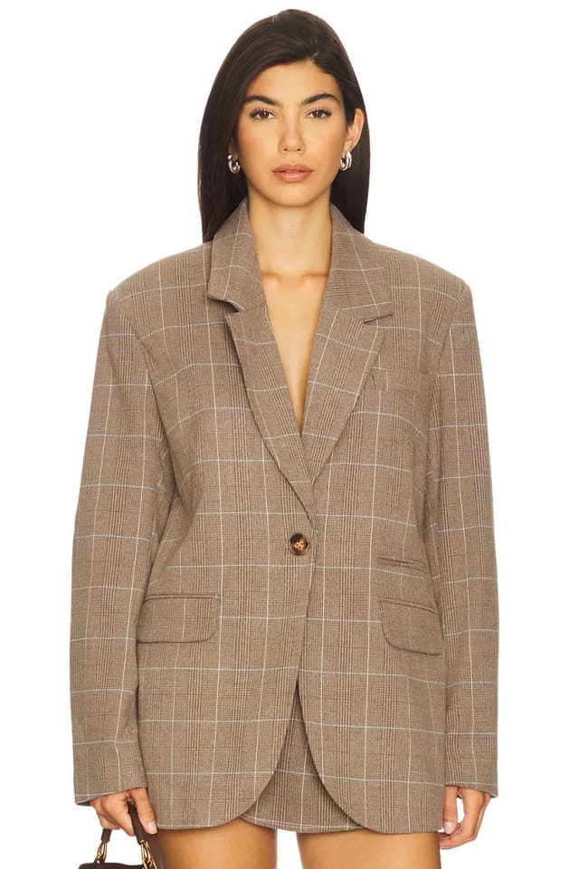 revolve Paper Cut Blazer Pinstripe - 2