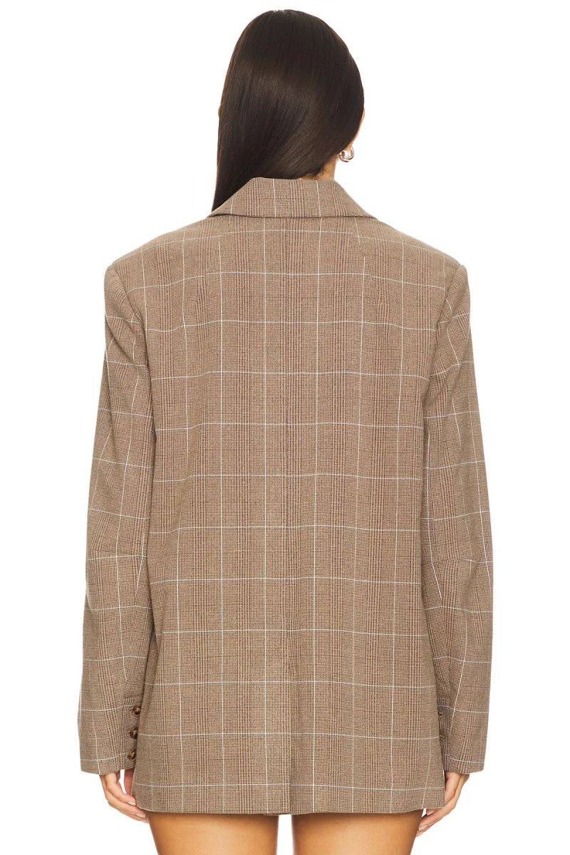 revolve Paper Cut Blazer Pinstripe - 4