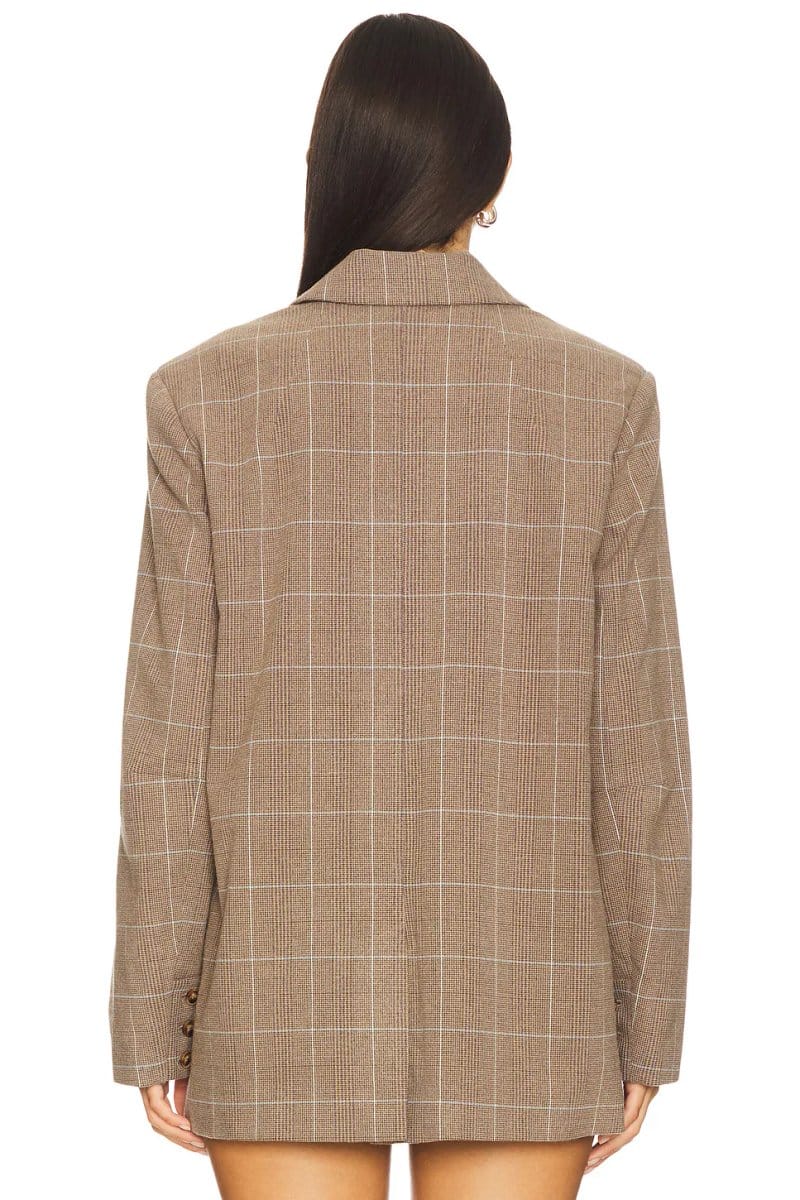 revolve Paper Cut Blazer Pinstripe - 4