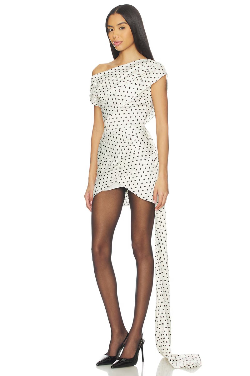 revolve Satin Tie Side Mini Dress - 3