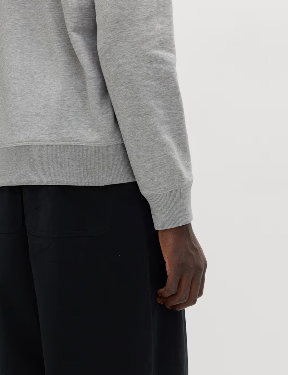 Marks & Spencer M&S Cotton Rich Lightweight Hoodie Grey Marl - 2