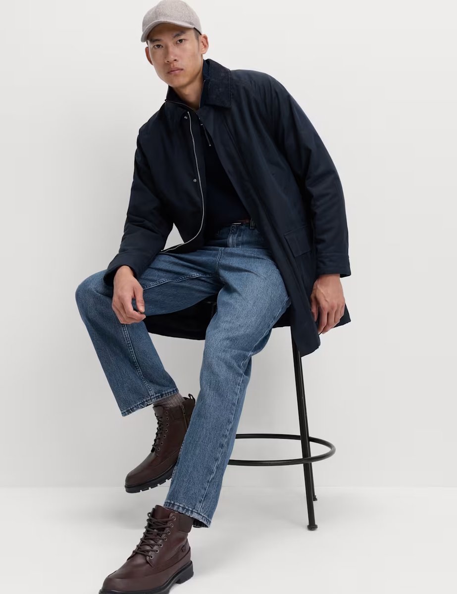 Marks & Spencer M&S Pure Cotton Wax Jacket Navy - 3