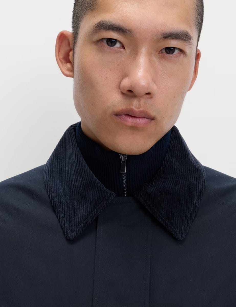 Marks & Spencer M&S Pure Cotton Wax Jacket Navy - 4