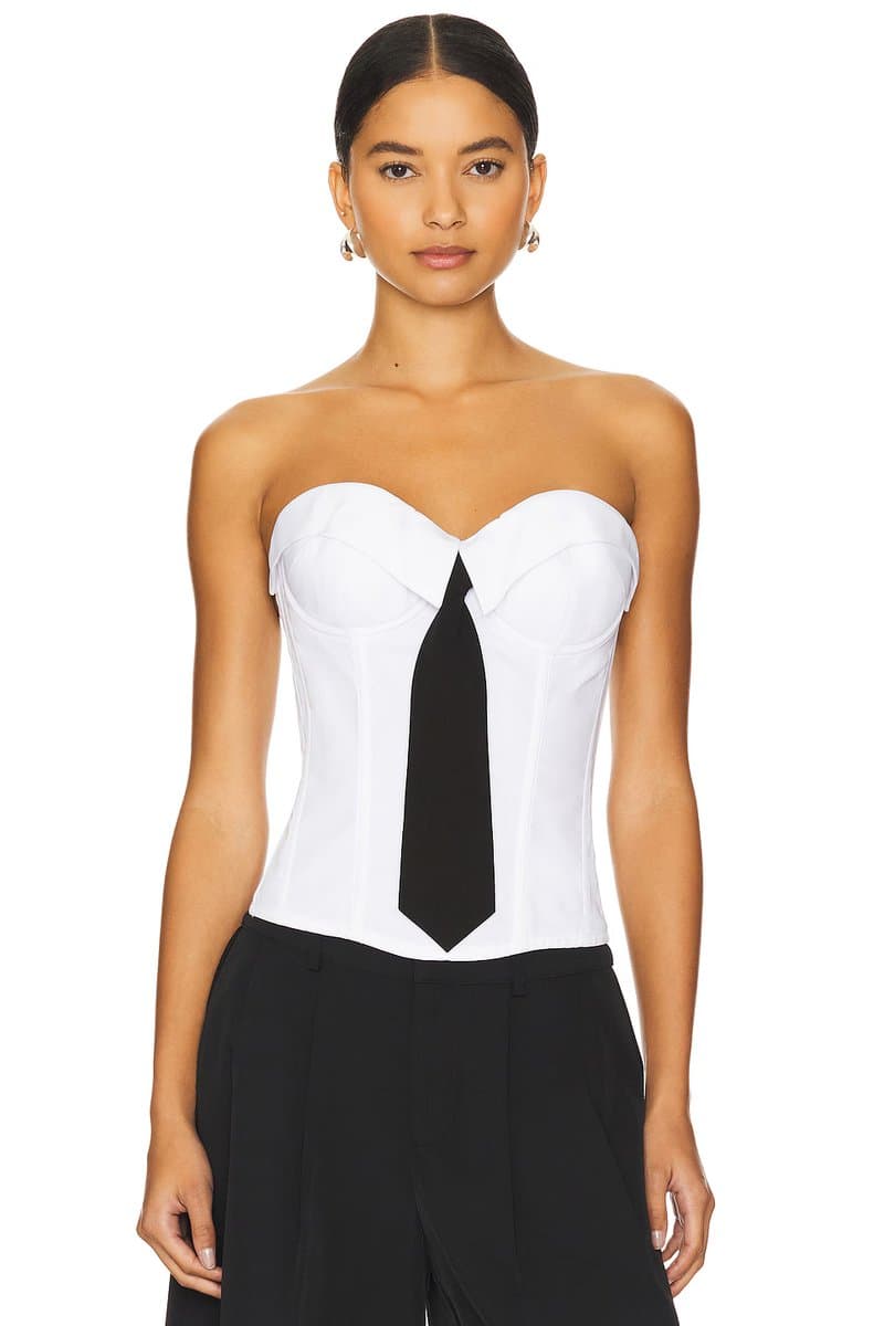 revolve Chrys Pinstripe Corset