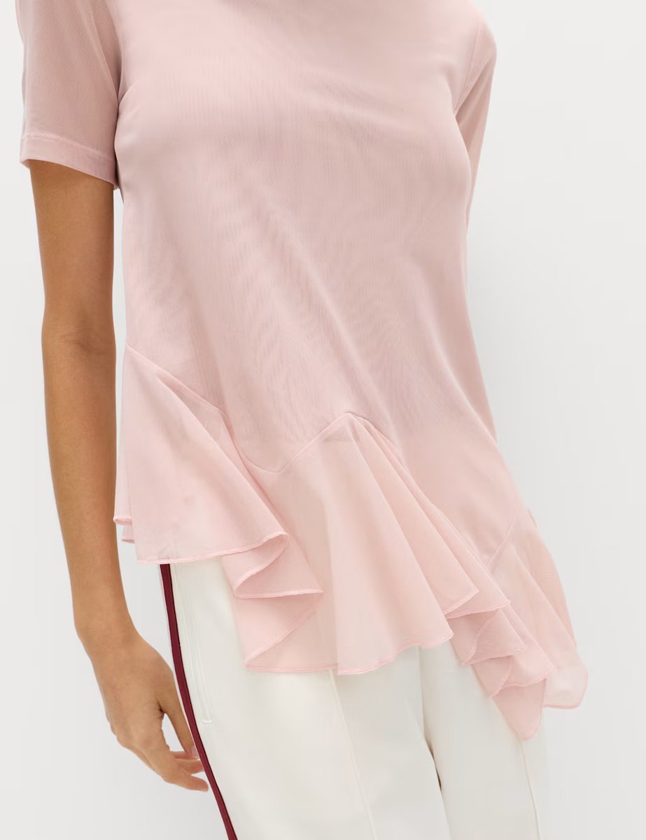 Marks & Spencer M&S Mesh Asymmetric Top Pink - 2