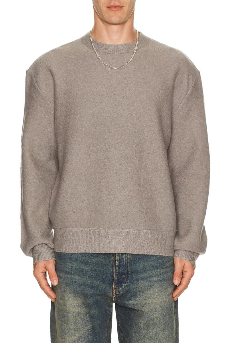 revolve revolve Marko Crew Neck Sweatshirt in Henge Grey