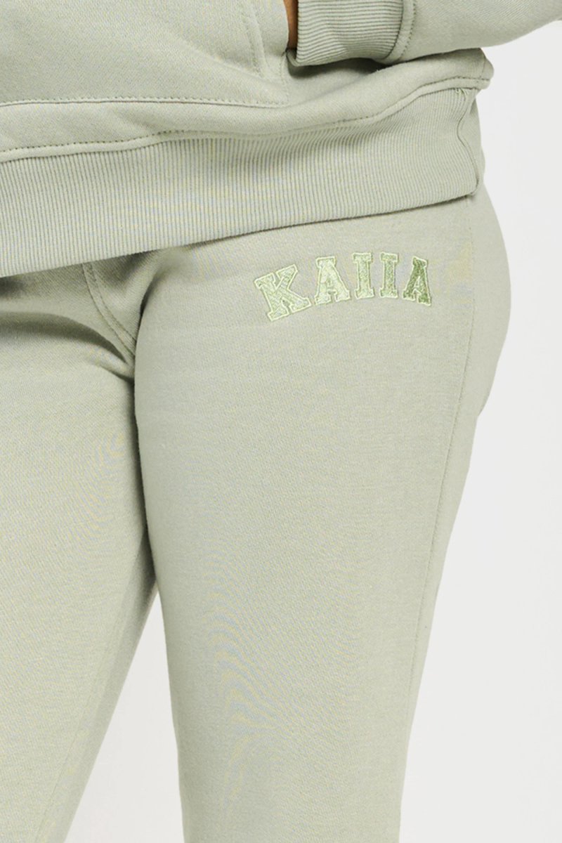 Kaiia Kaiia Kids Cuffed Joggers Sage - 4