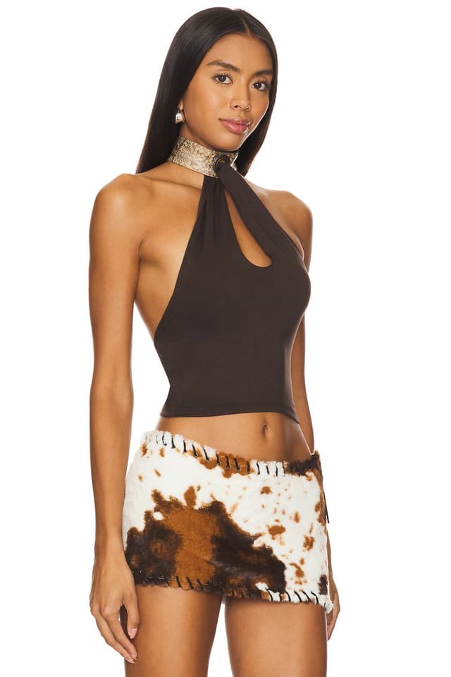 revolve Halter Eyelet Top - 2