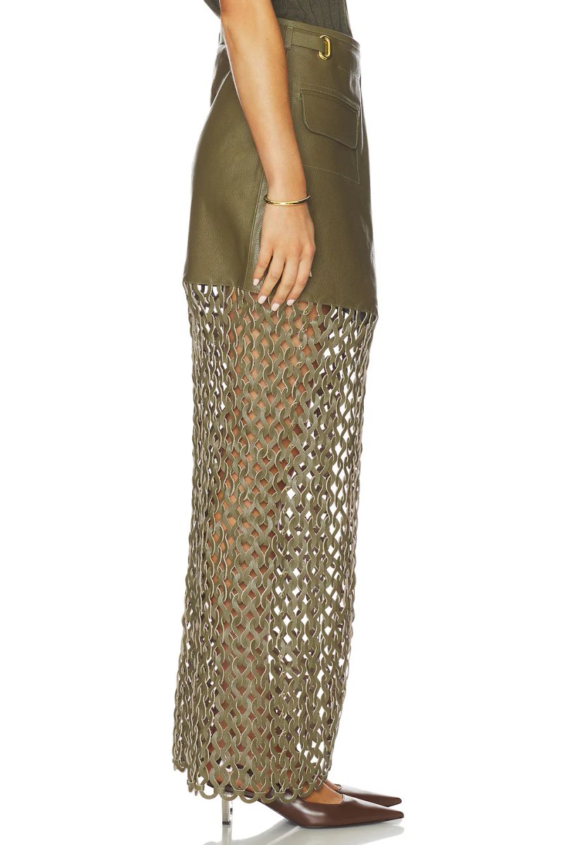 revolve Kallan Leather Skirt - 2