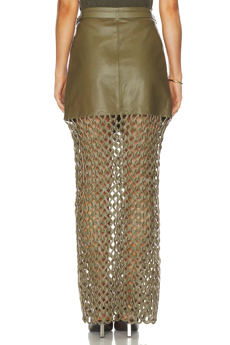 revolve Kallan Leather Skirt - 4