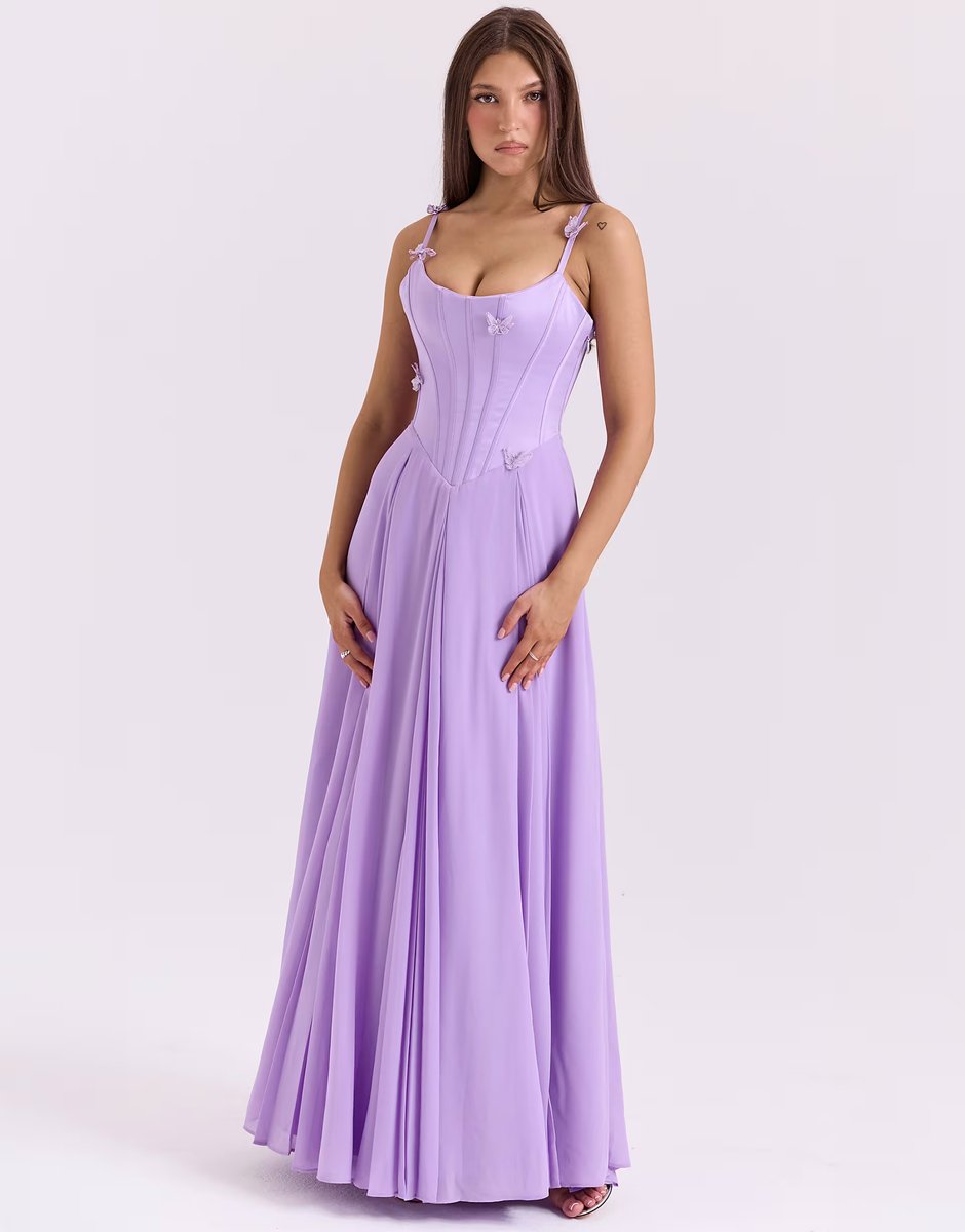 ASOS House of CB Pascha maxi dress in orchid - 2