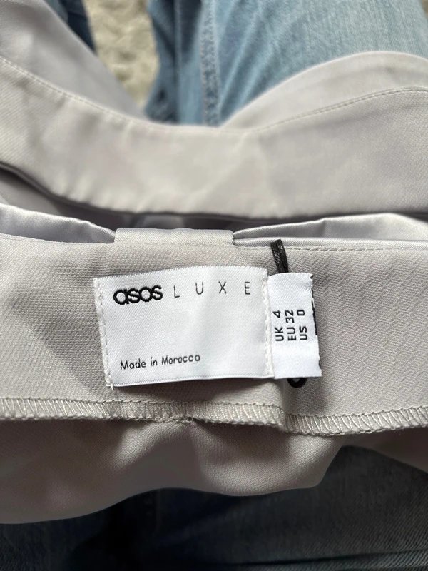 ASOS Asos Luxe Waistcoat Bandeau Top With Bow Detail - 3