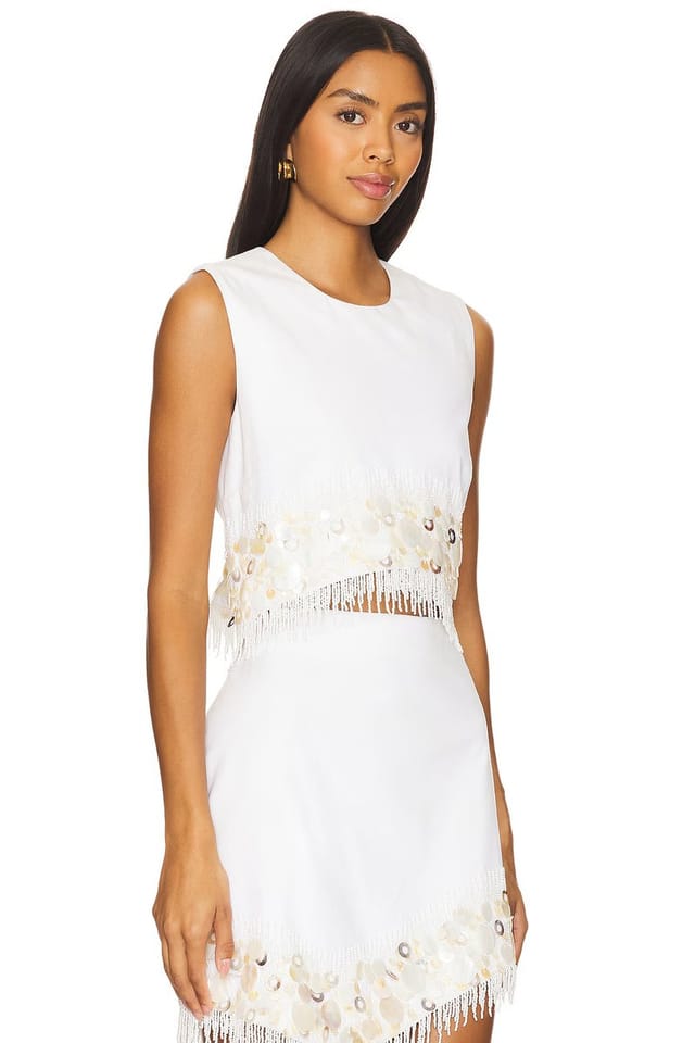 revolve Antonella Shell Beaded Top - 2