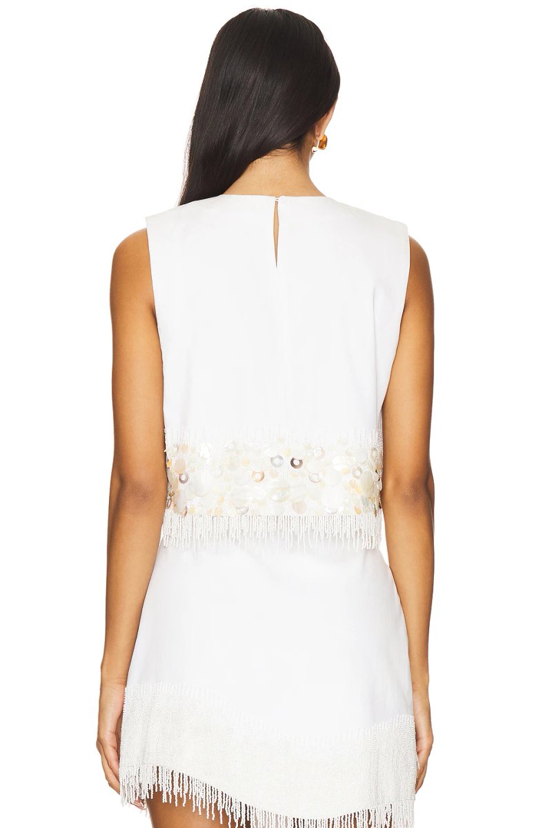 revolve Antonella Shell Beaded Top - 3