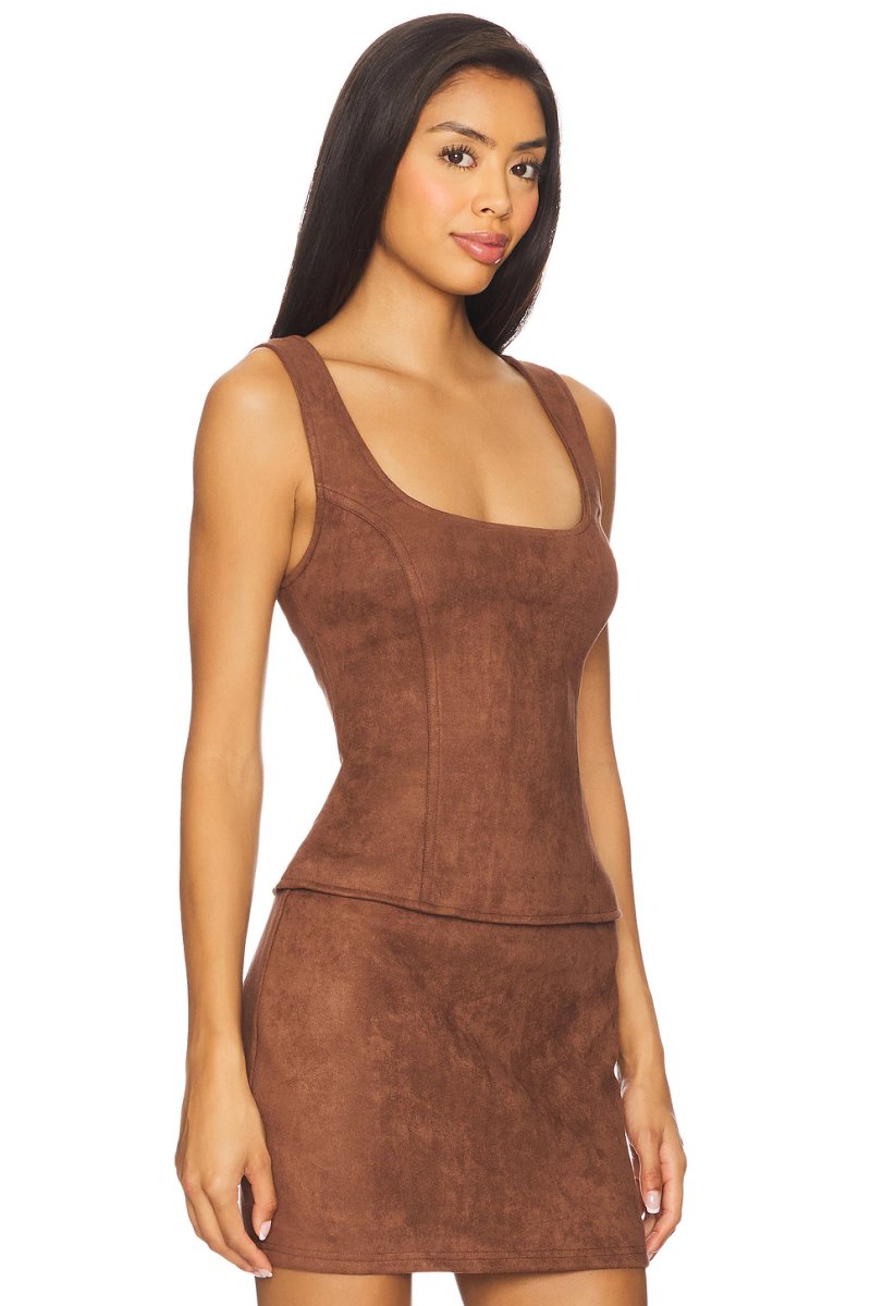 revolve Patsie Faux Suede Top - 2