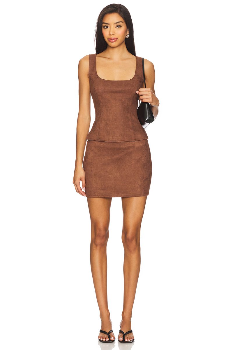 revolve Patsie Faux Suede Top - 4