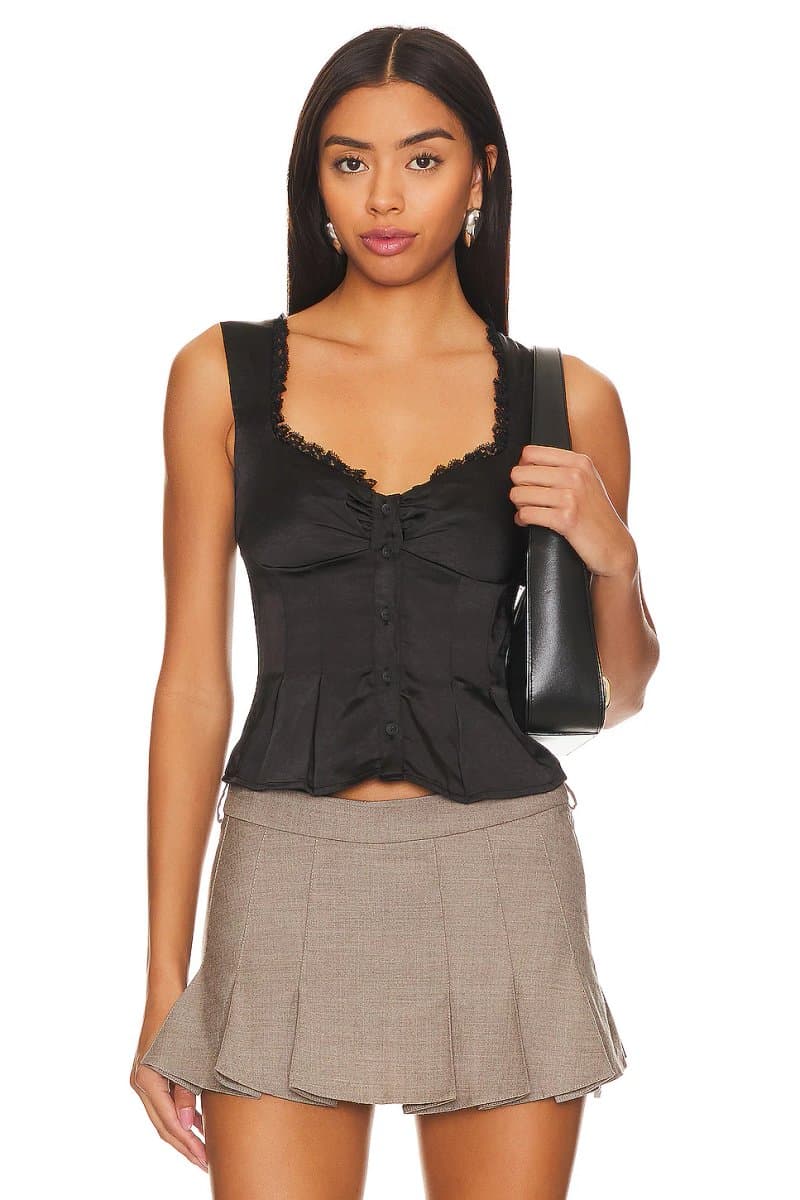 revolve Revolve Elegant Bustier Top in Black