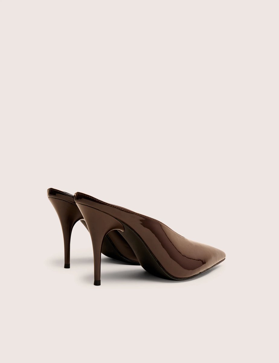 Public Desire Elixr Chocolate Patent Court High Heels - 4