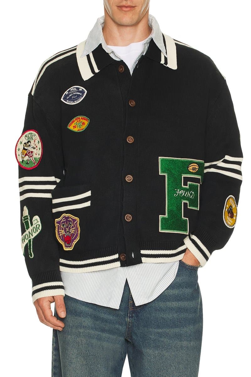 revolve Varsity Patch Collared Cardigan