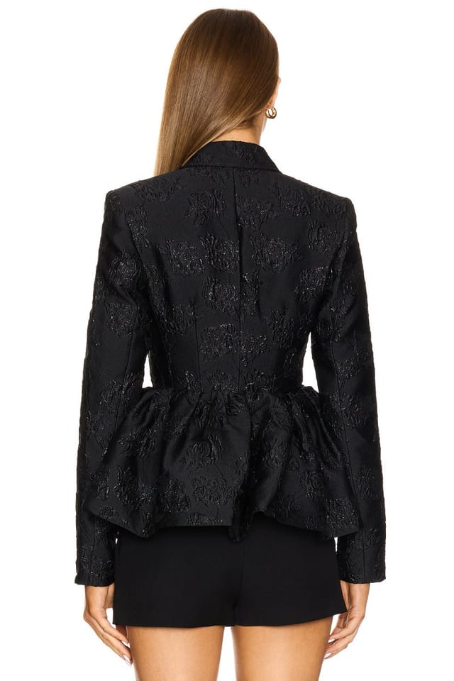 revolve Jacquard Draped Blazer - 3