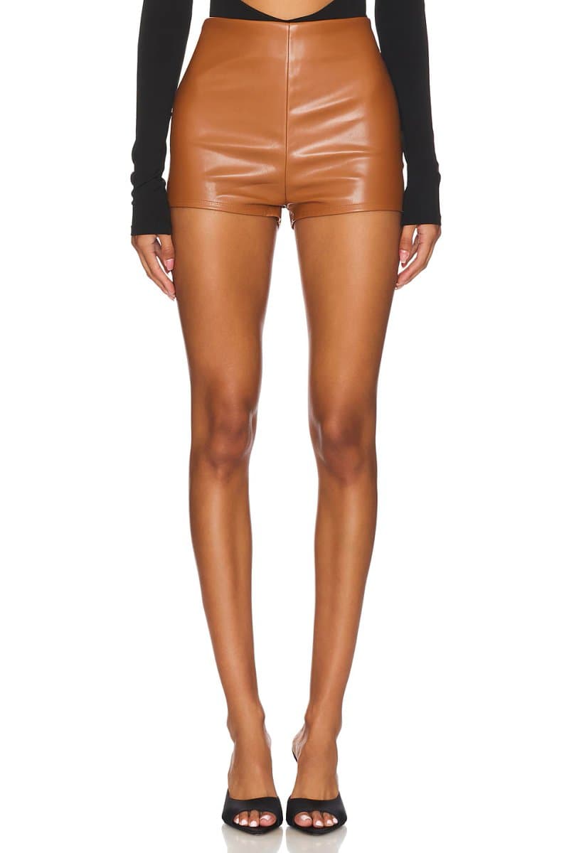 revolve Faux Leather Shorts