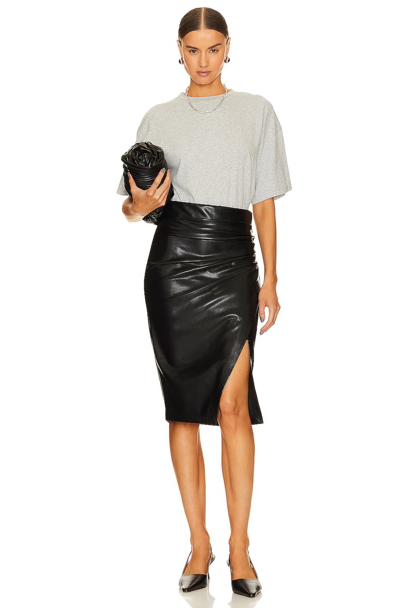 revolve Gina Faux Leather Skirt - 4