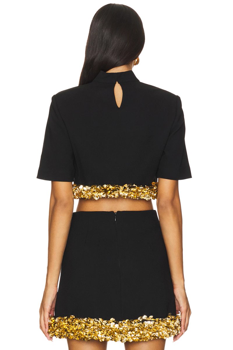 revolve Jalen Short Sleeve Cropped Top - 3