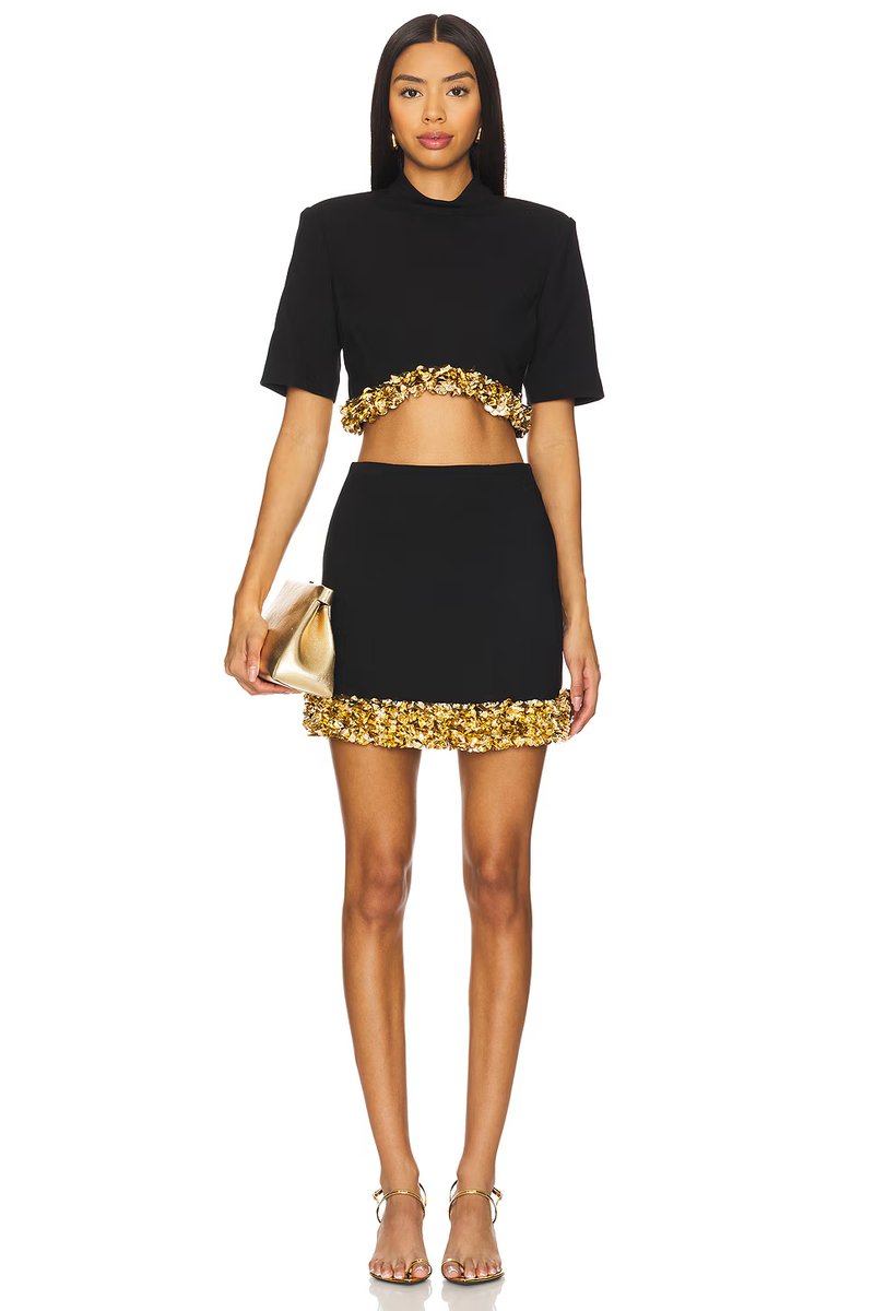 revolve Jalen Short Sleeve Cropped Top - 4