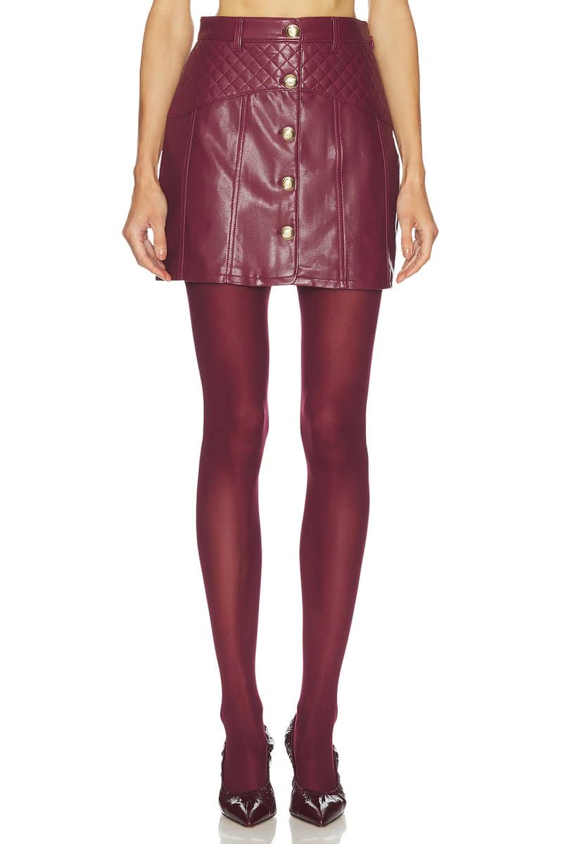 revolve Faux Leather Claudia Skirt