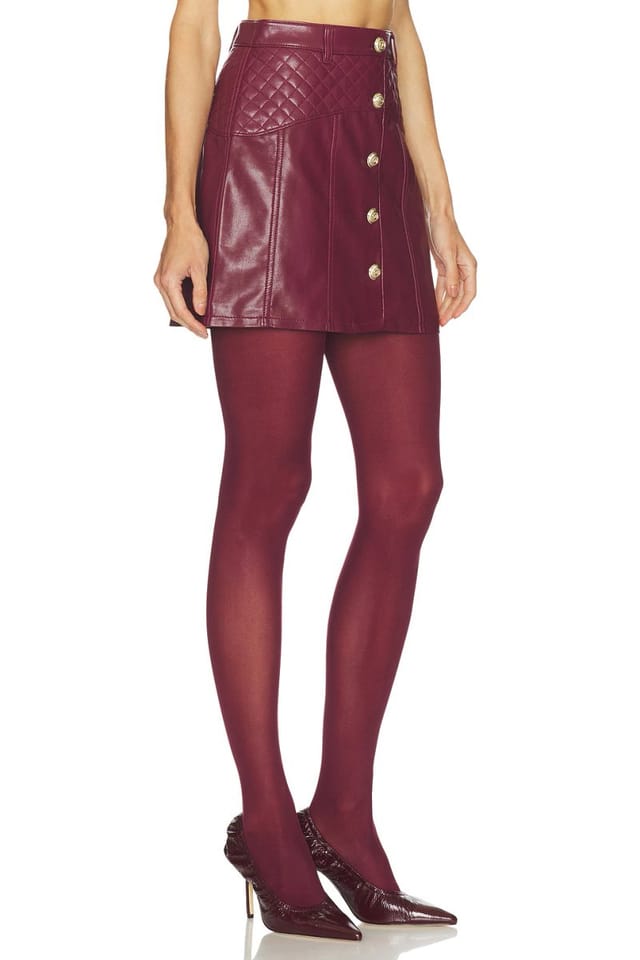 revolve Faux Leather Claudia Skirt - 2
