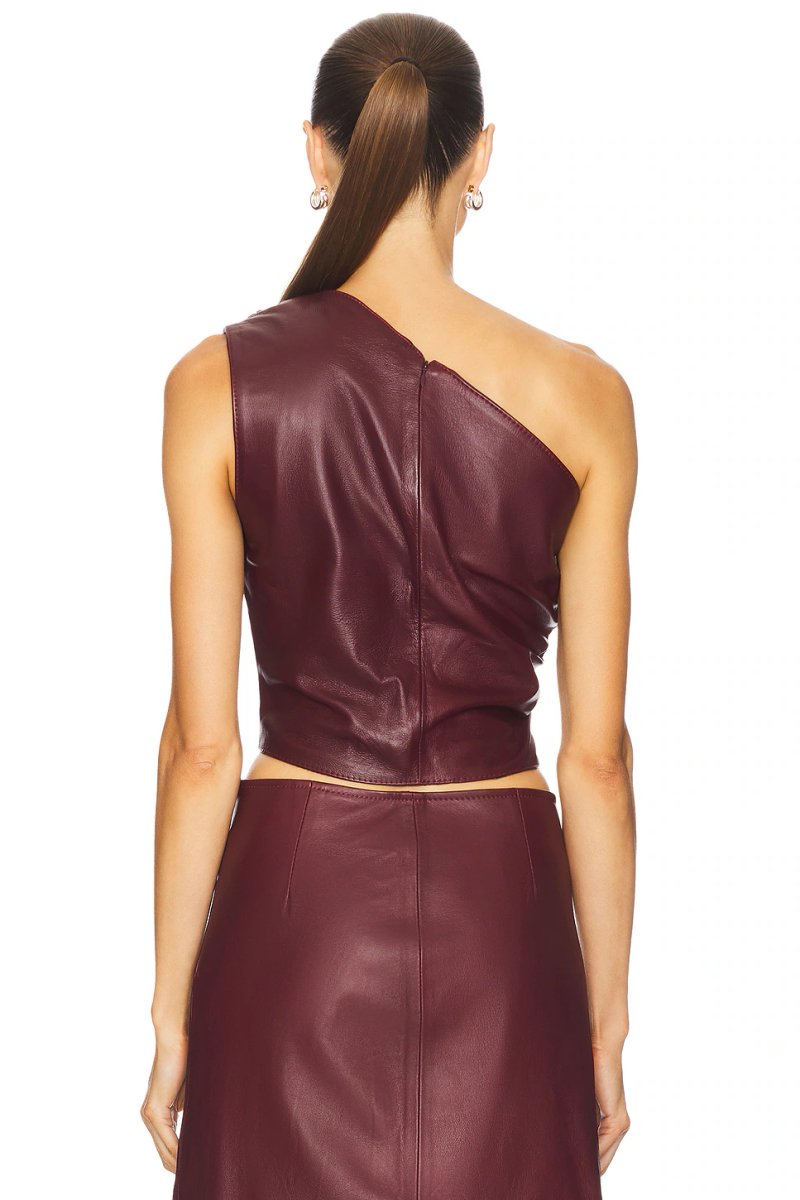 revolve Laurel Leather Top - 3