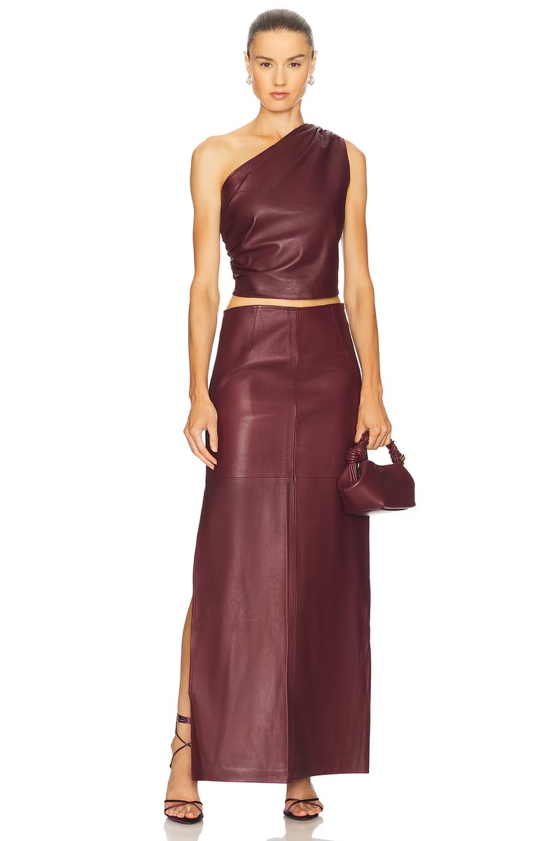 revolve Laurel Leather Top - 4