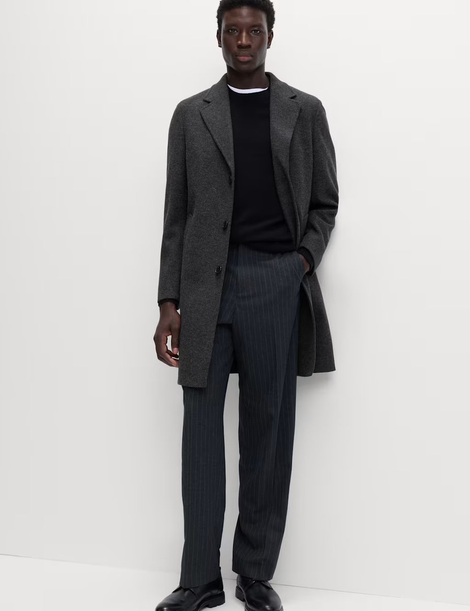 Marks & Spencer M&S Revere Overcoat Charcoal - 2