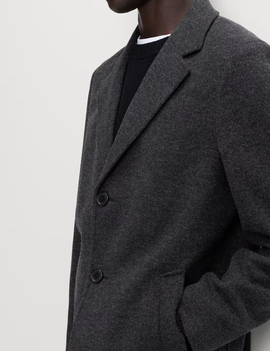 Marks & Spencer M&S Revere Overcoat Charcoal - 3