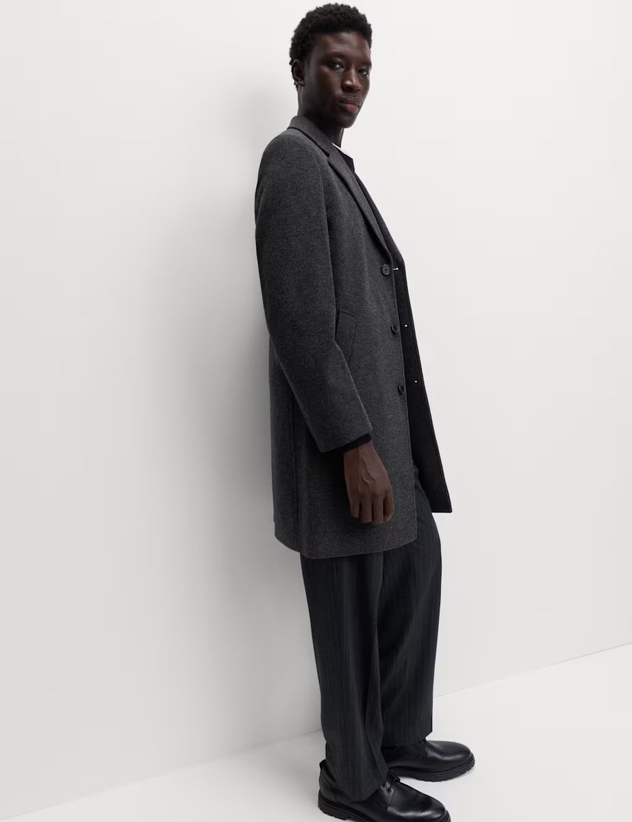 Marks & Spencer M&S Revere Overcoat Charcoal - 4