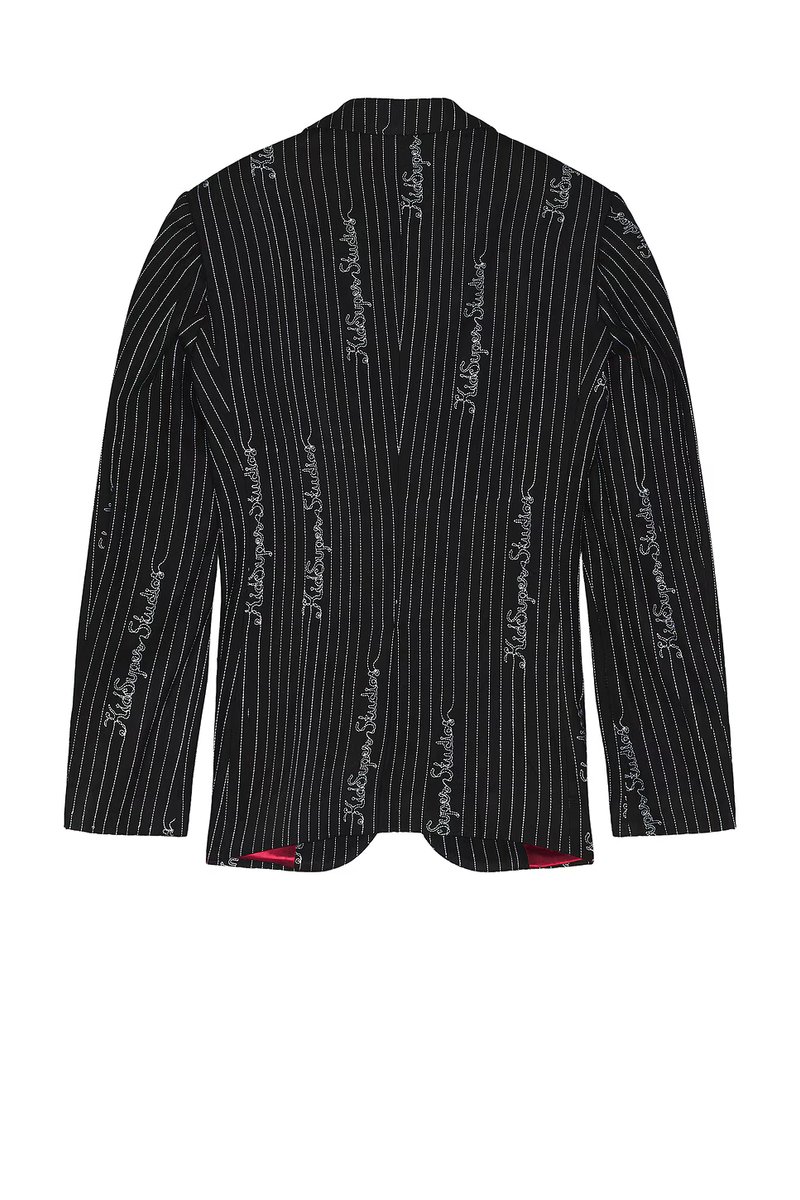revolve Embroidered Ks Pinstripe Suit Top - 4