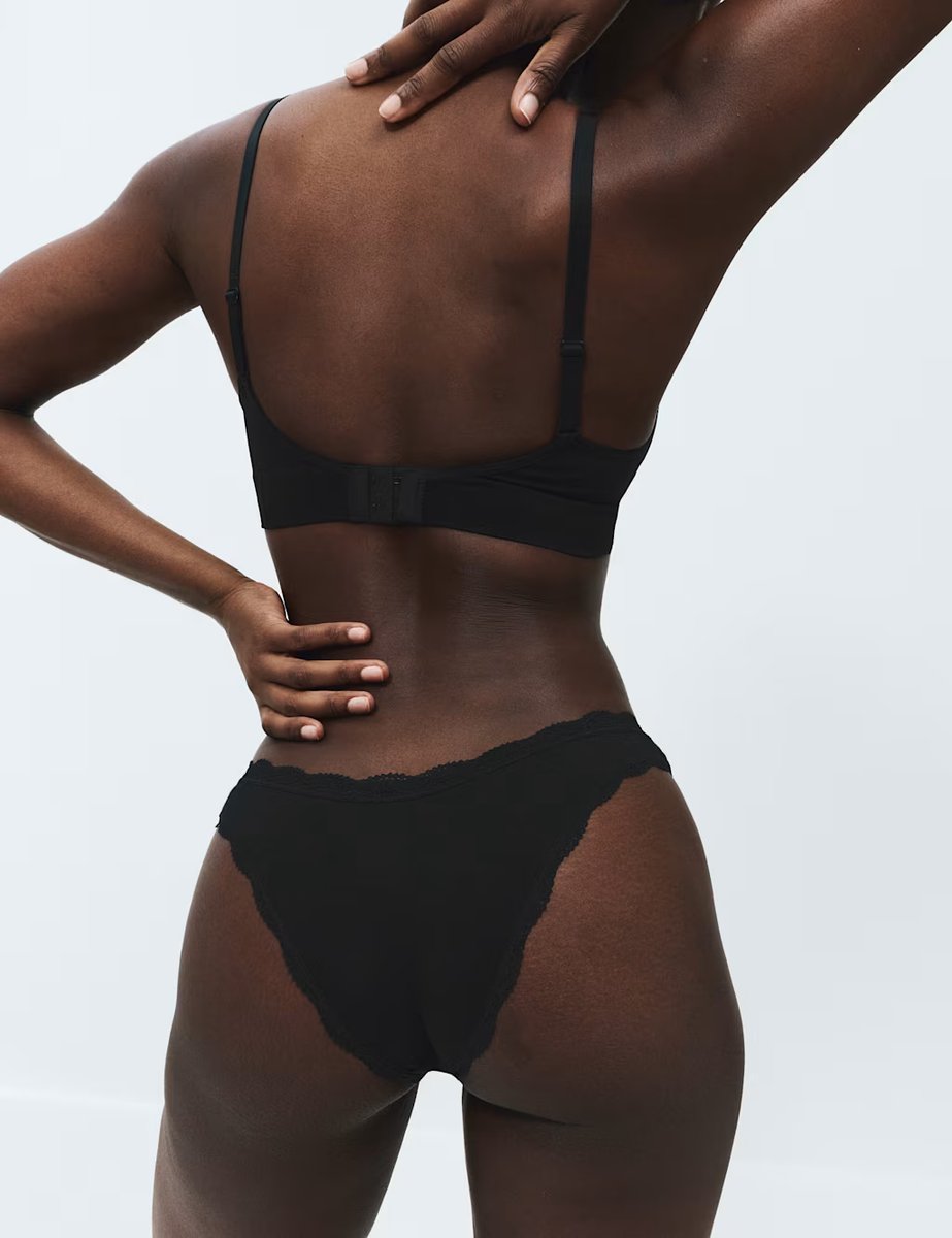 Marks & Spencer M&S 3 Pack Cotton Rich Dipped Miami Knickers Opaline Mix - 4