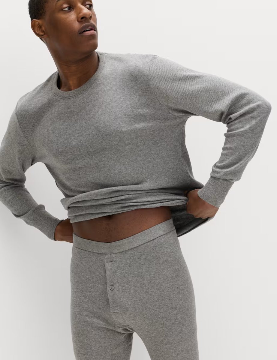 Marks & Spencer M&S Heatgen™ Medium Thermal Long Sleeve Tops Grey - 1