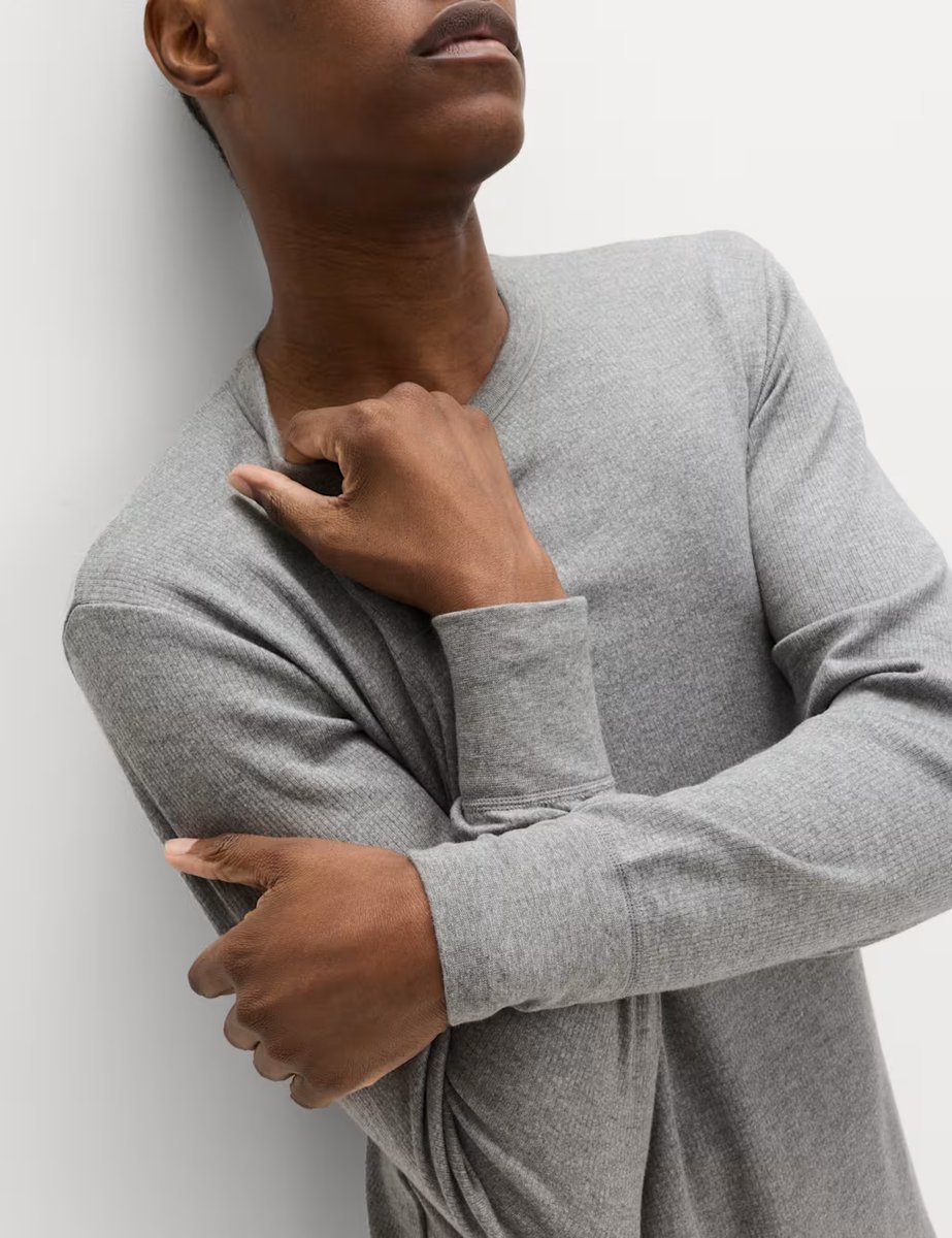 Marks & Spencer M&S Heatgen™ Medium Thermal Long Sleeve Tops Grey - 2