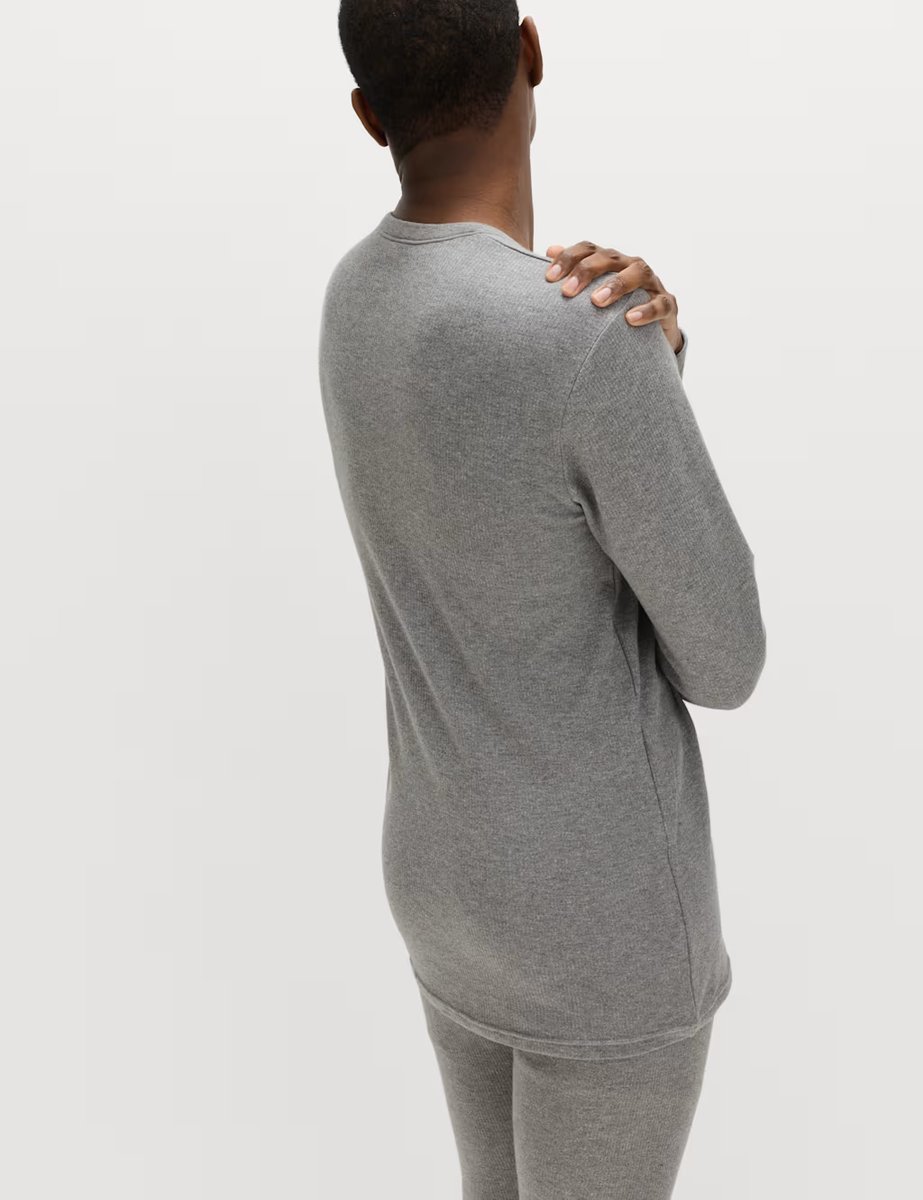 Marks & Spencer M&S Heatgen™ Medium Thermal Long Sleeve Tops Grey - 3