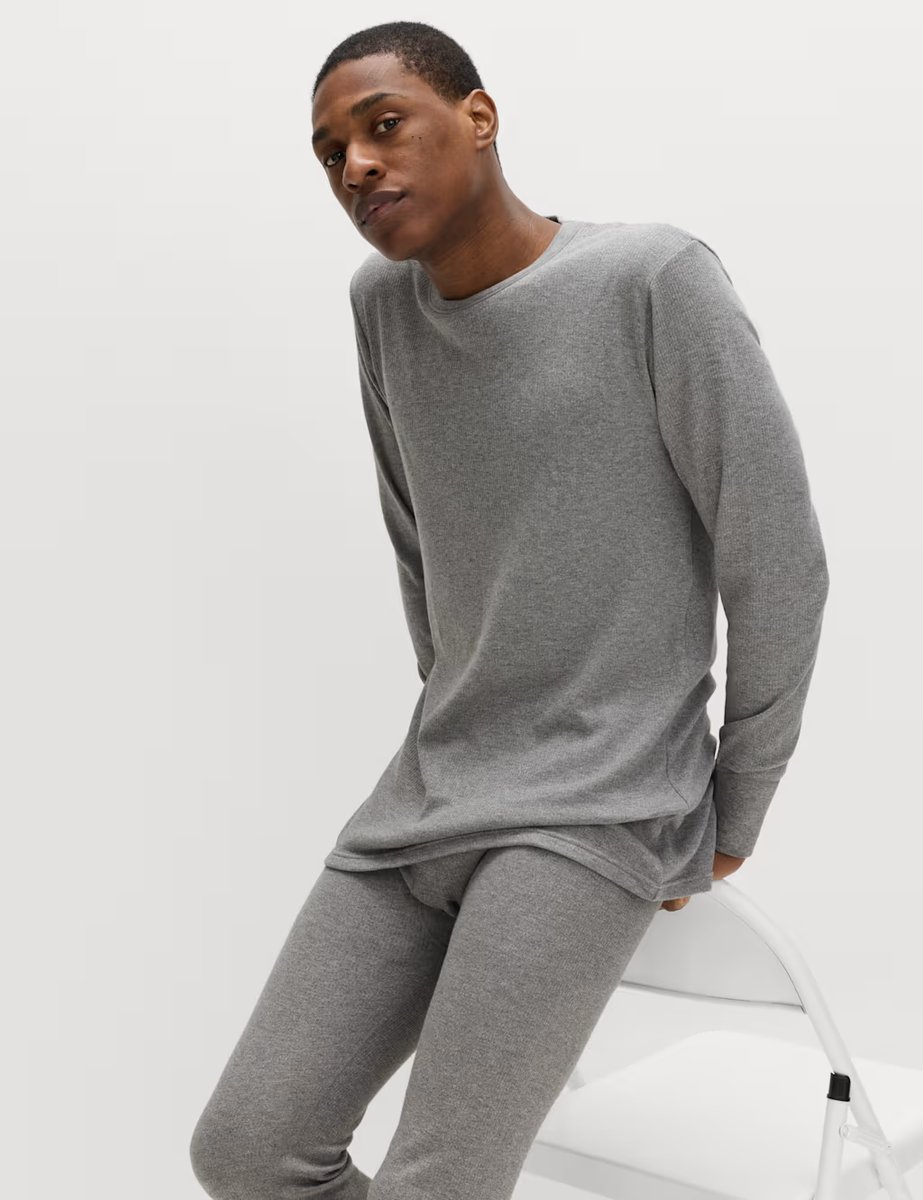Marks & Spencer M&S Heatgen™ Medium Thermal Long Sleeve Tops Grey - 4
