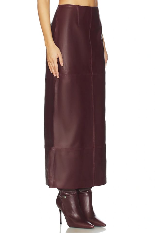 revolve Mango Leather Skirt - 2