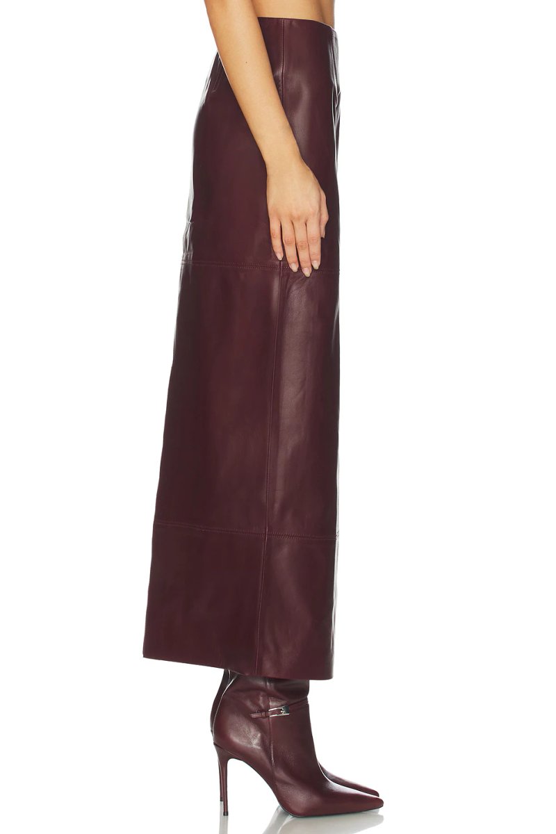 revolve Mango Leather Skirt - 3